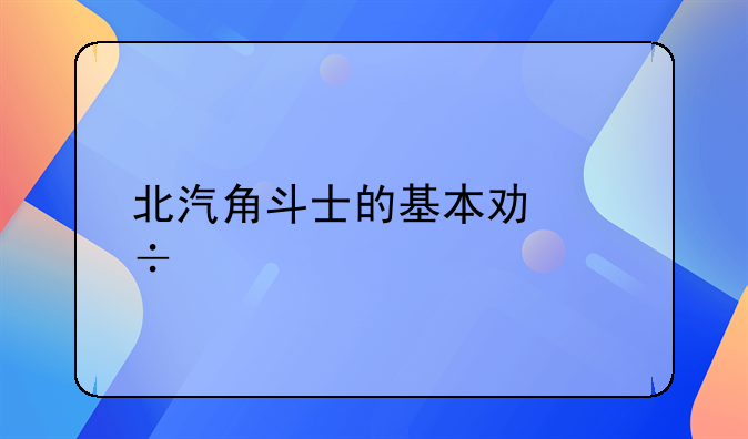 北汽角斗士的基本功能信息